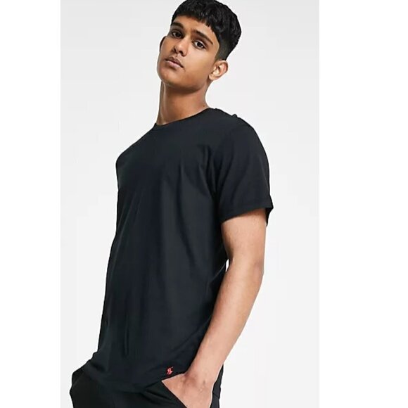 Polo Ralph Lauren Classic Fit Men's Black T-Shirt Bottom Red Pony Logo Size 2XL - Picture 1 of 5